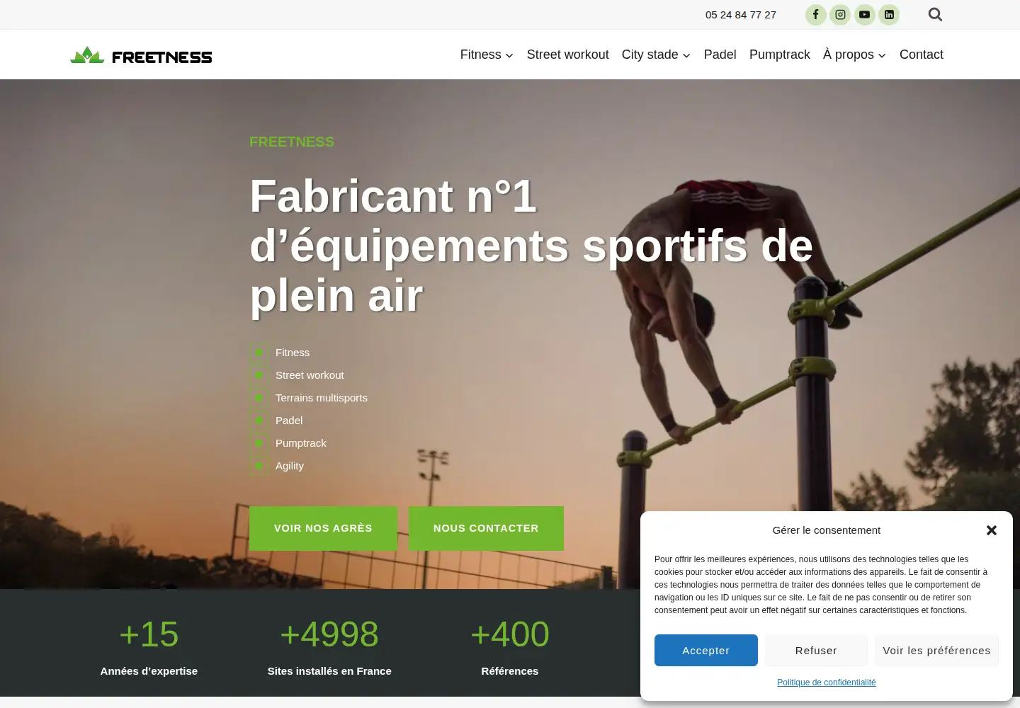 Screenshot of freetness.fr