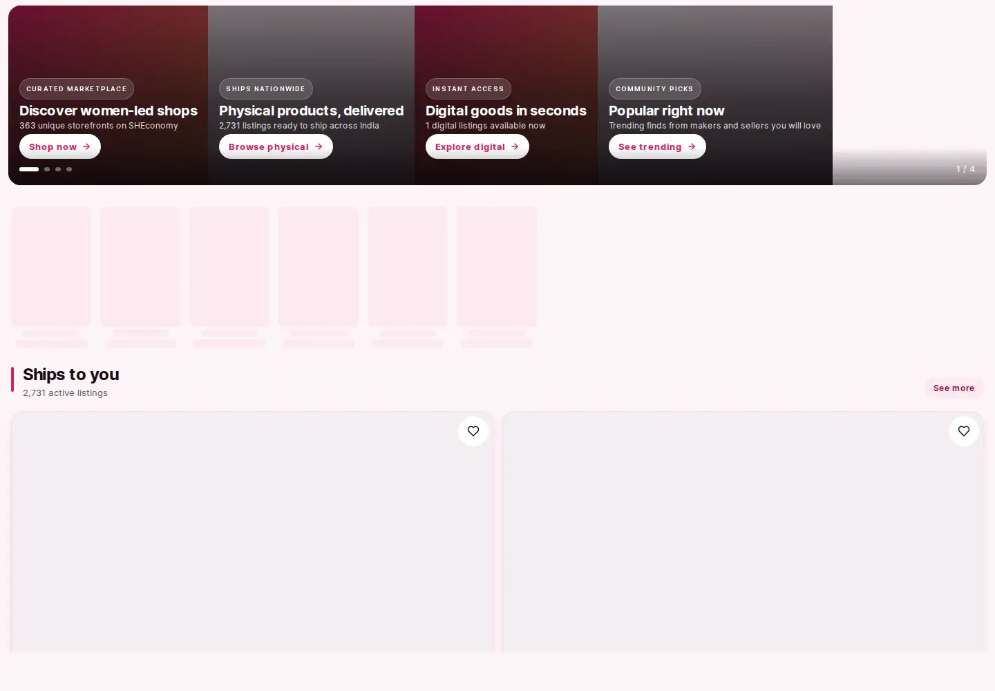 Captured homepage of sheconomy.in in the current scan