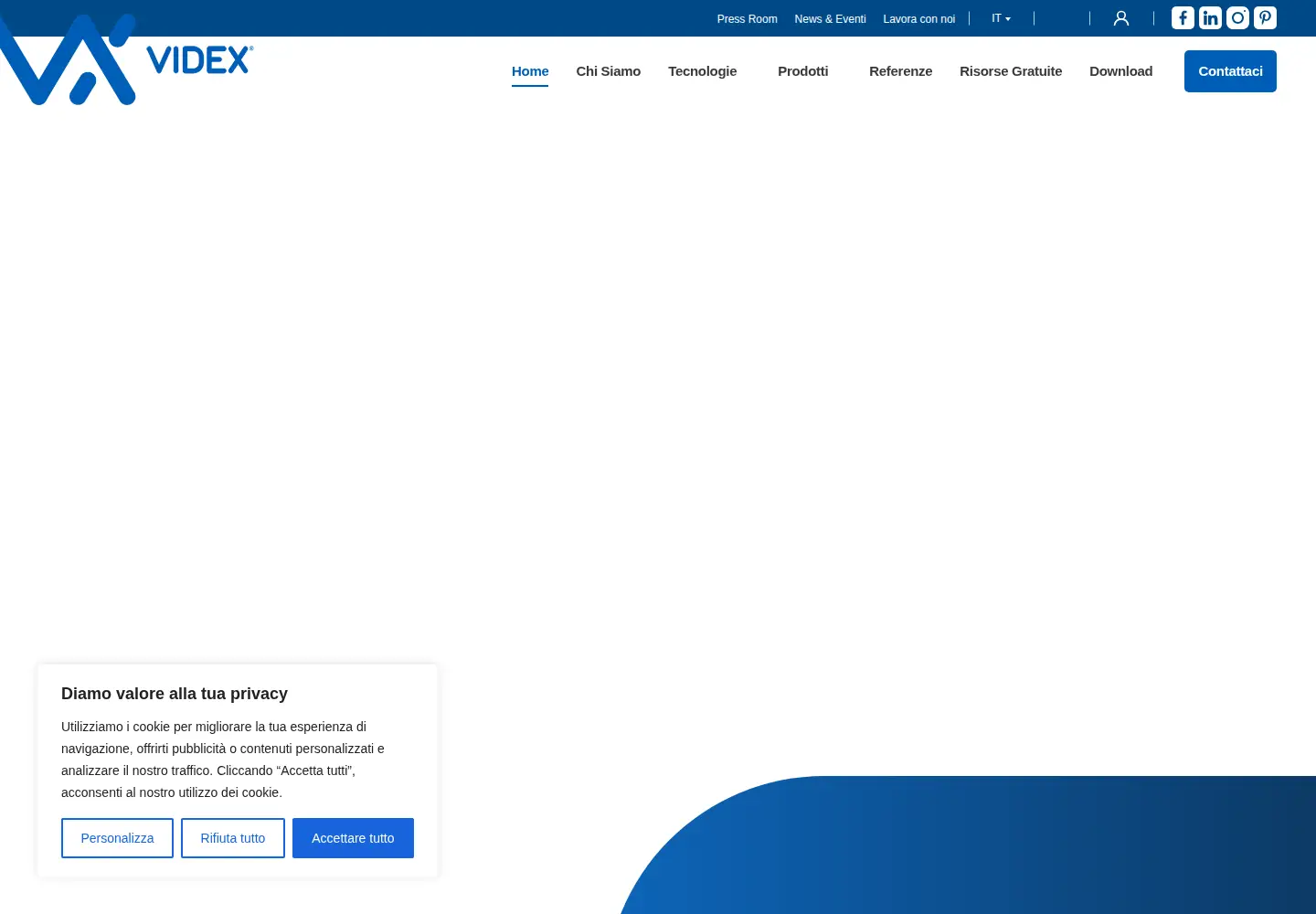 Screenshot of videx.it