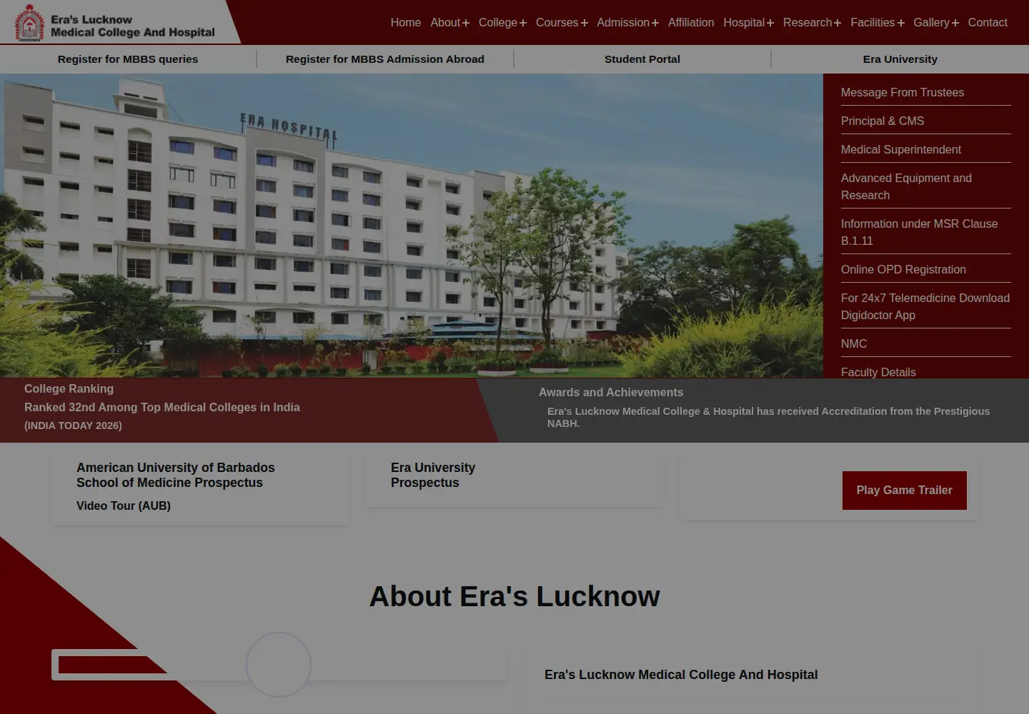 Screenshot of elmcindia.org