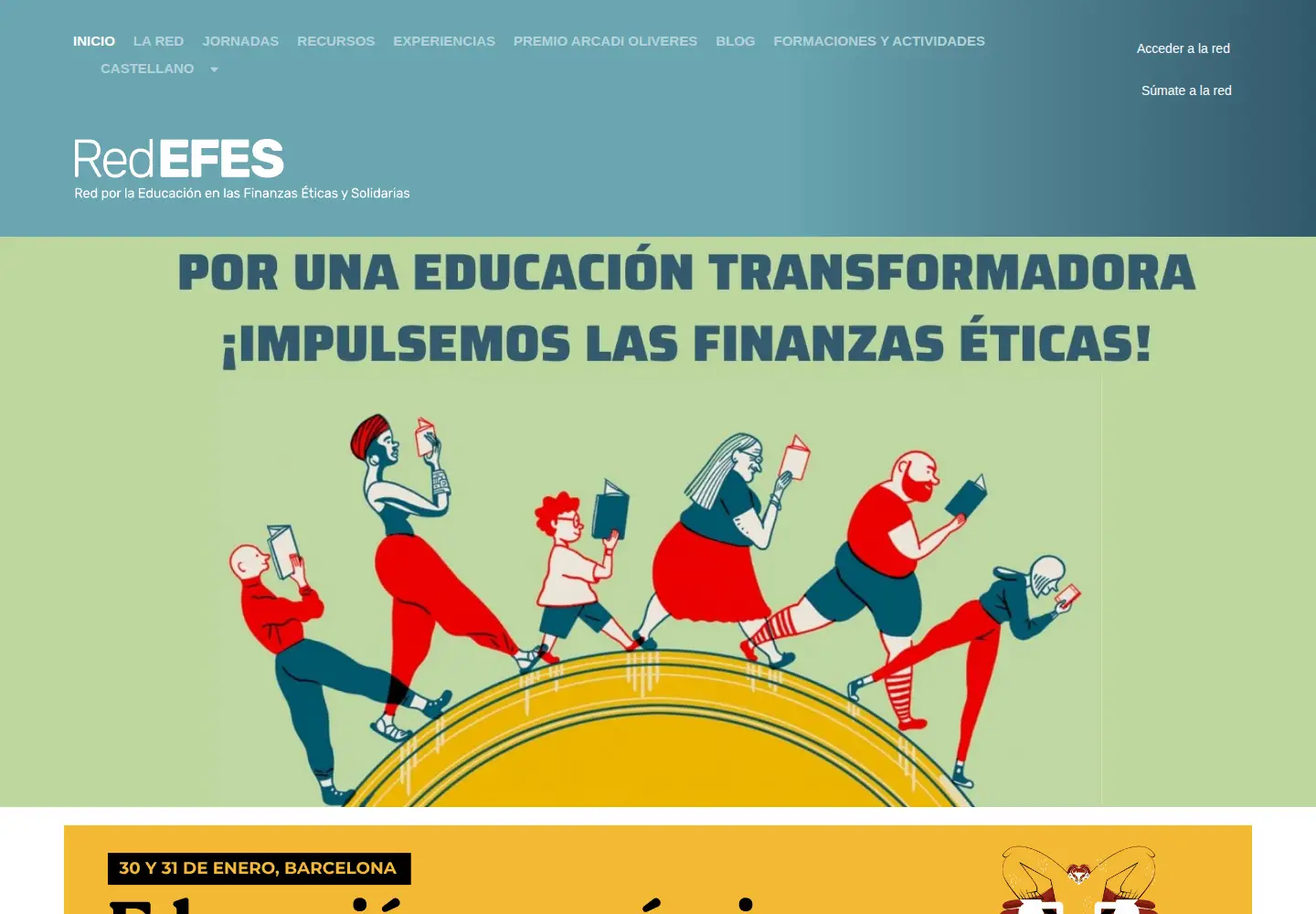 Captured homepage of redefes.org in the current scan