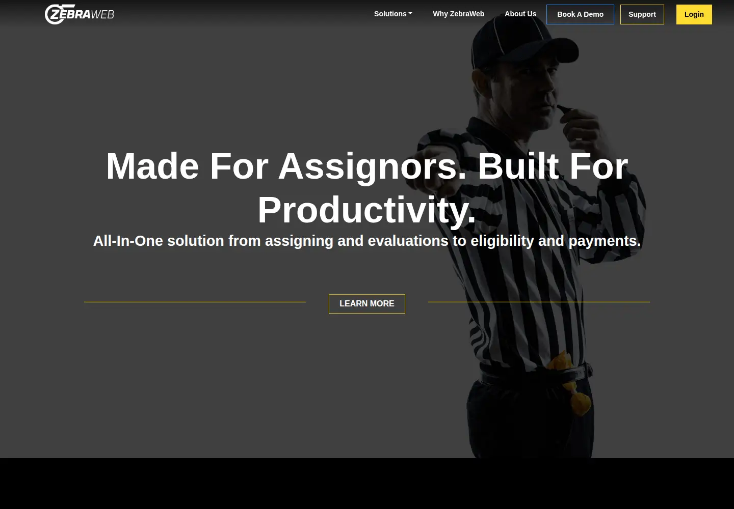 Screenshot of zebraweb.org