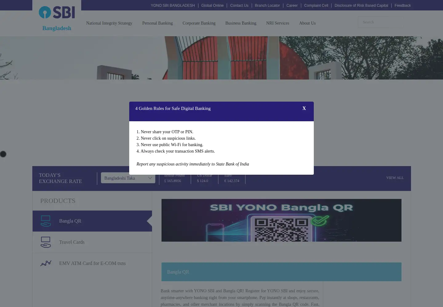 Screenshot of bd.statebank