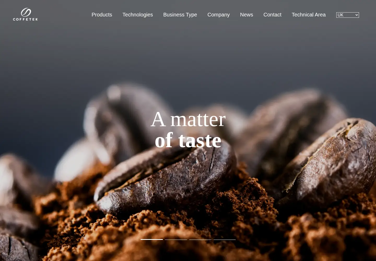 Screenshot of coffetek.co.uk