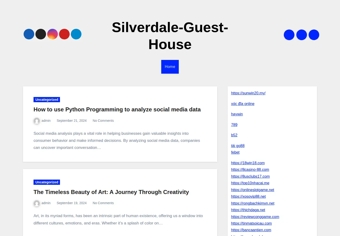 Screenshot of silverdale-guest-house.co.uk