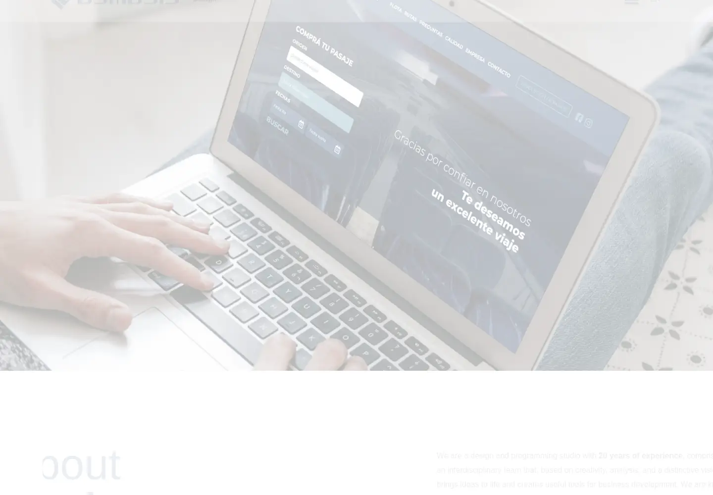 Captured homepage of osmosis.com.ar in the current scan