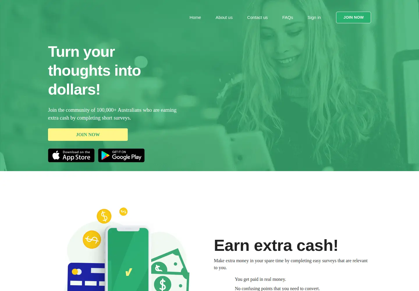 Captured homepage of surveyz.com.au in the current scan