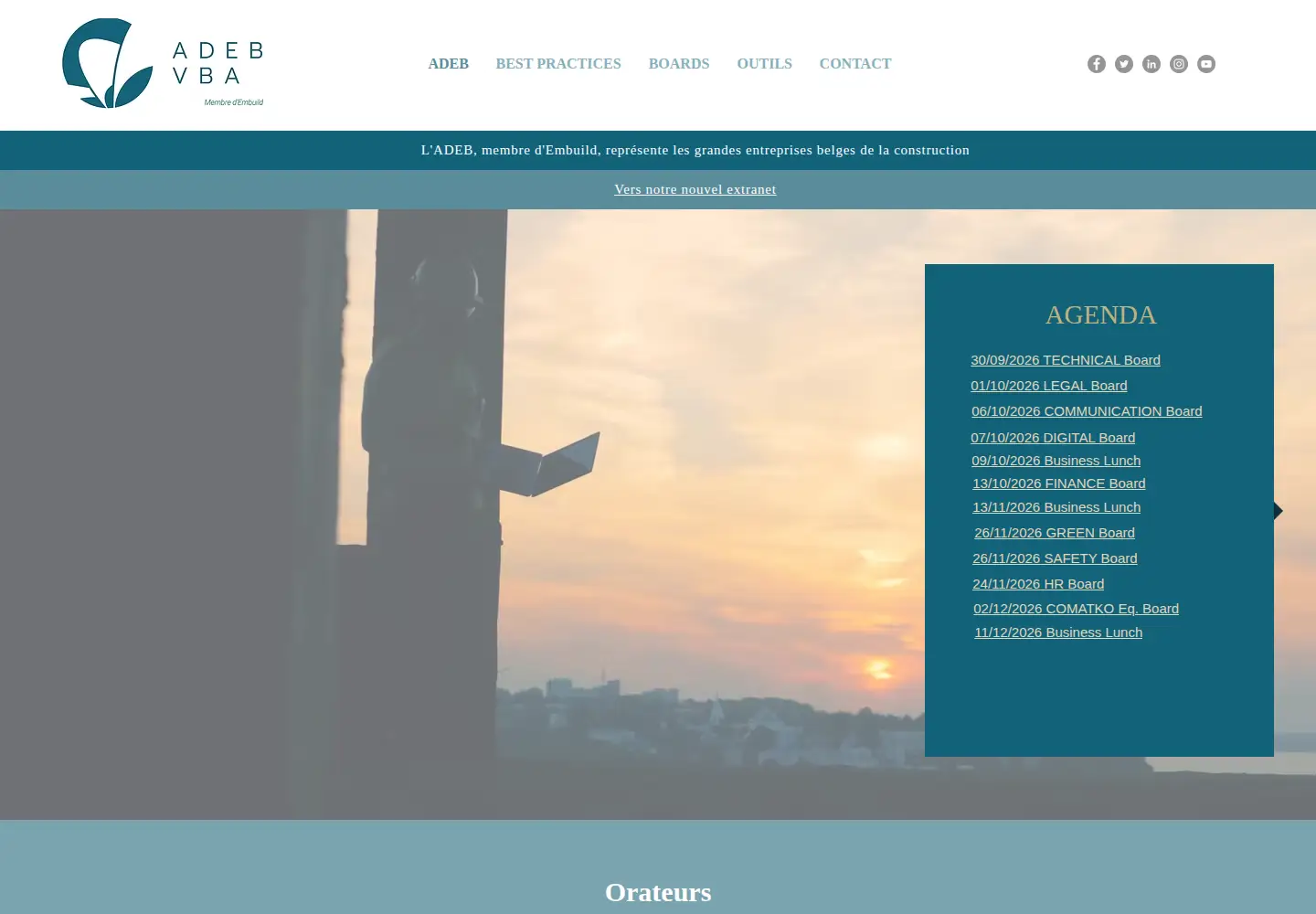 Captured homepage of adeb-vba.be in the current scan