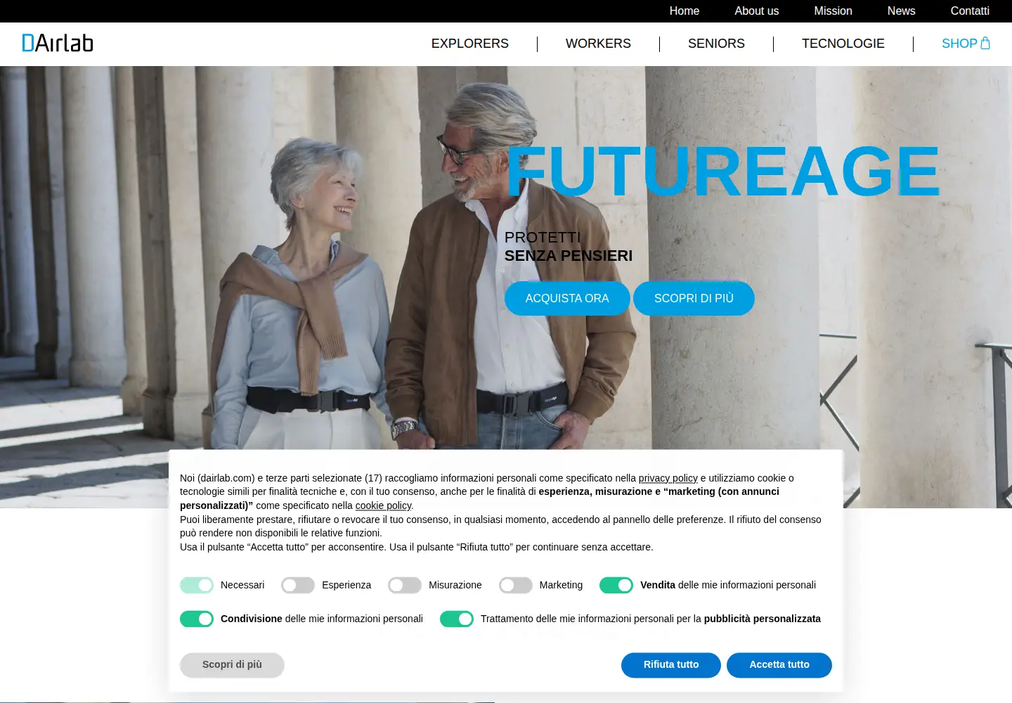 Captured homepage of dairlab.com in the current scan