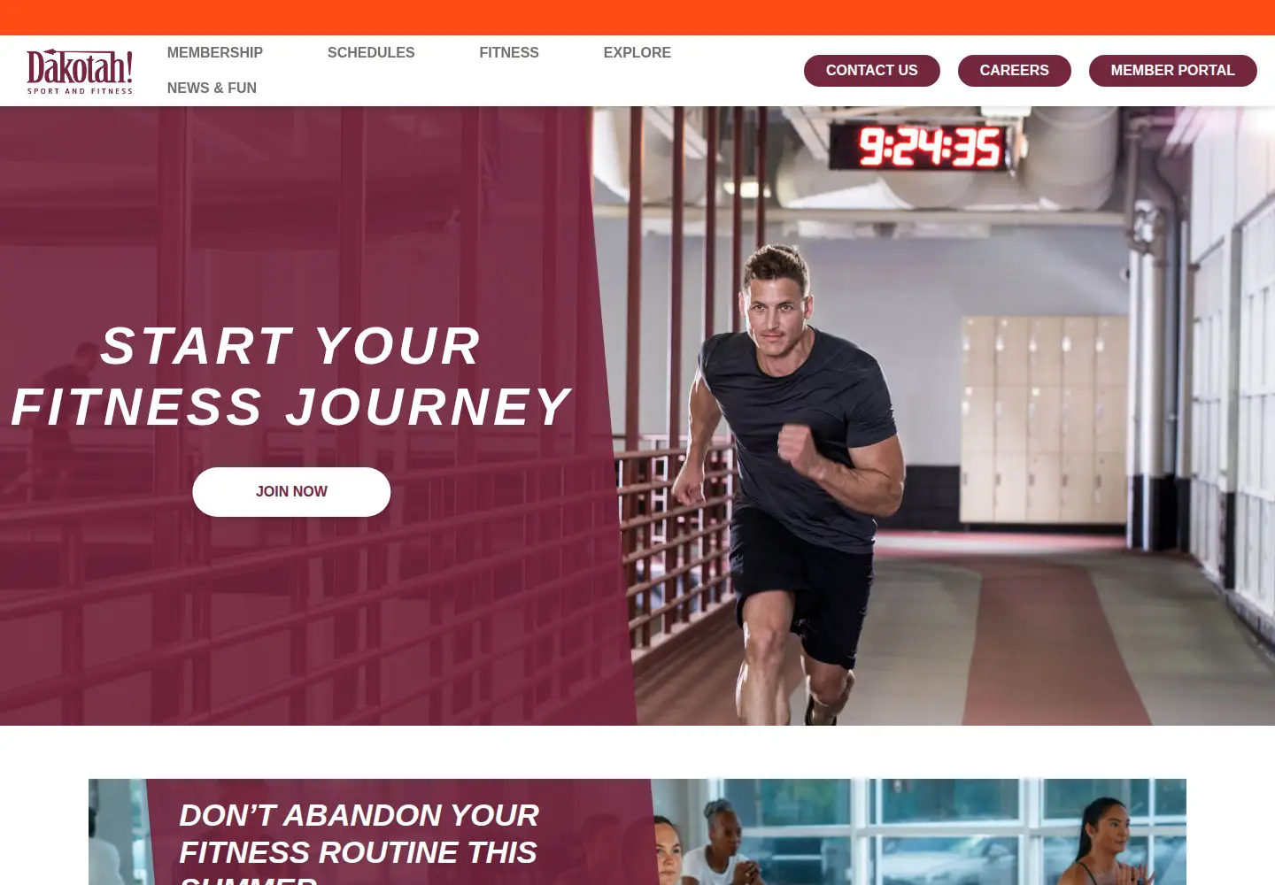 Captured homepage of dakotahsport.com in the current scan
