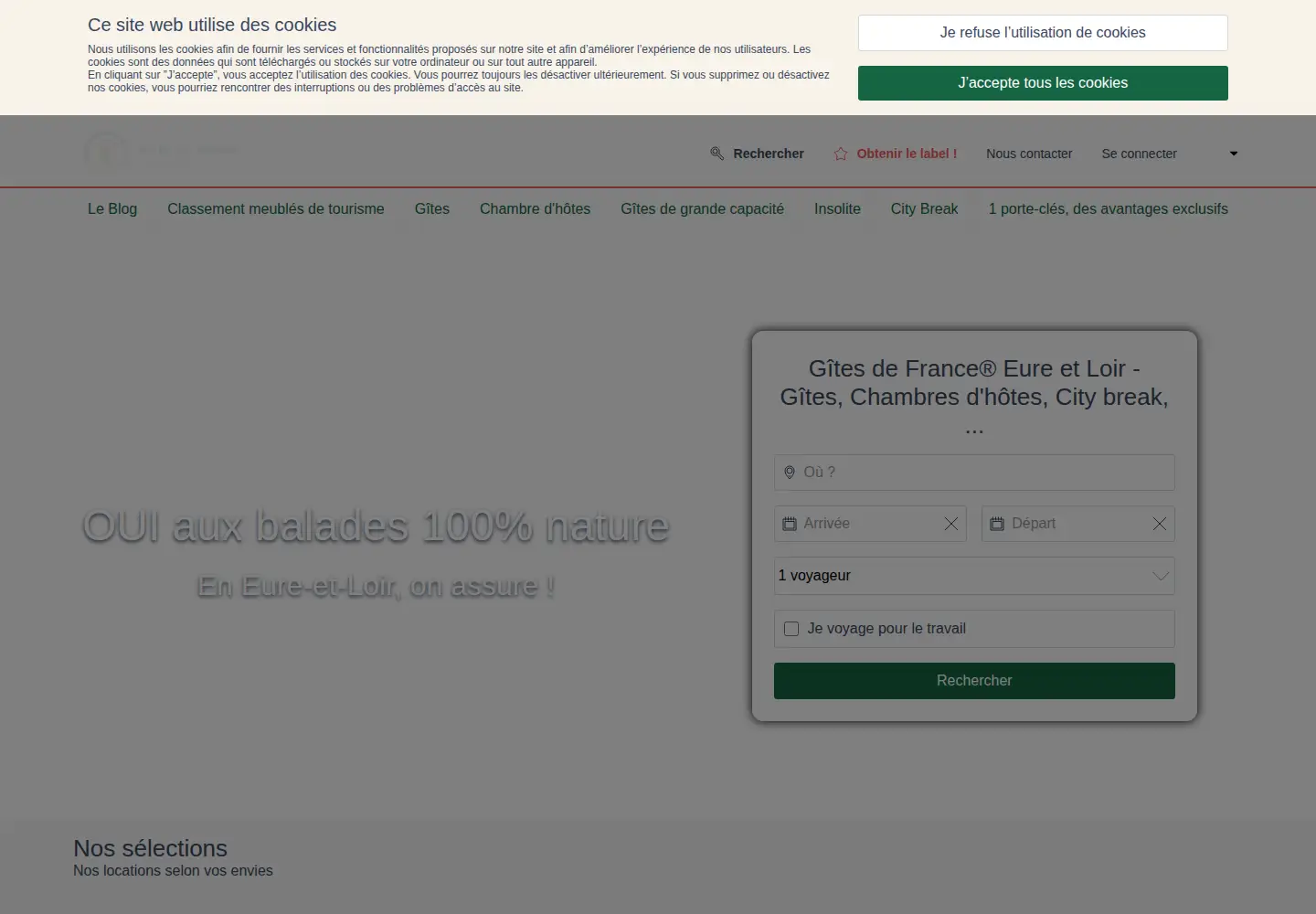 Screenshot of gites-de-france-eure-et-loir.com