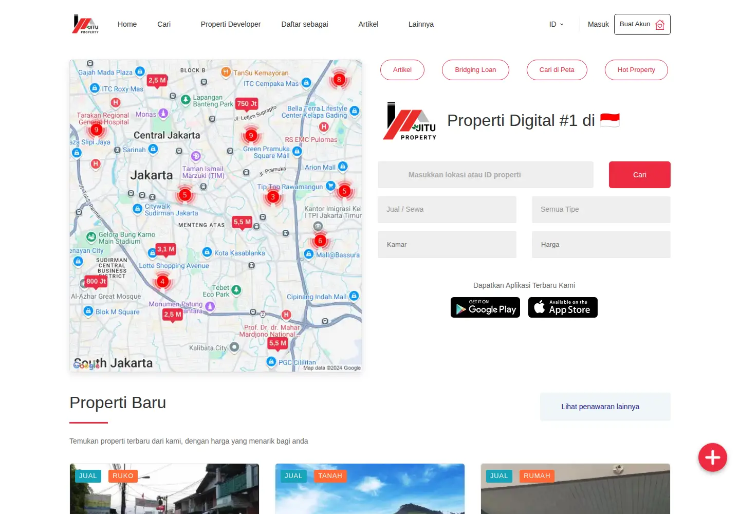 Captured homepage of jituproperty.com in the current scan