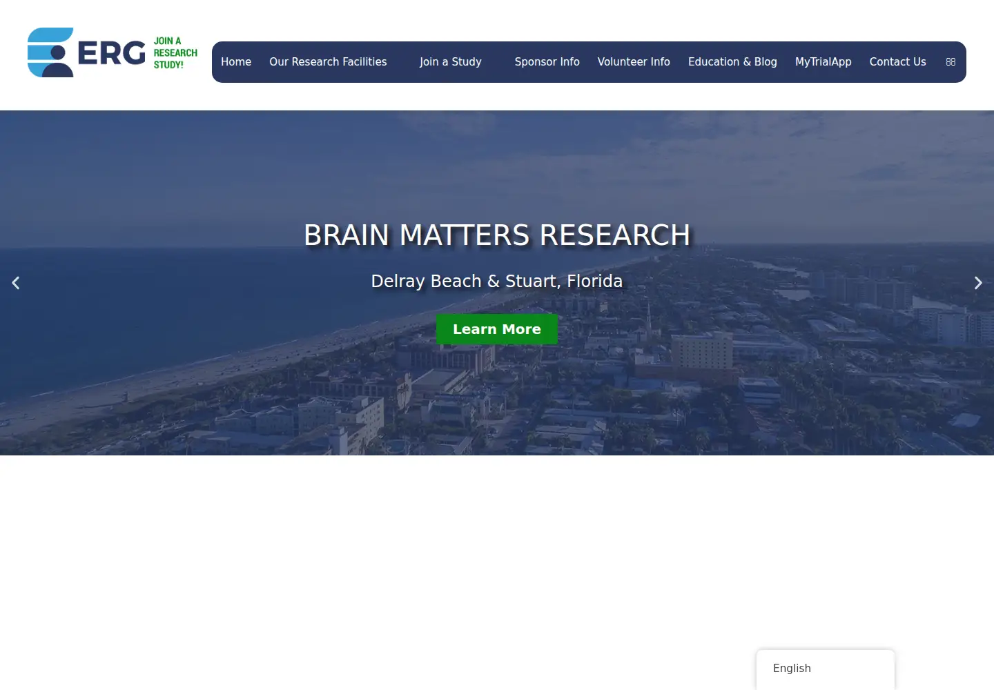 Captured homepage of joinaresearchstudy.com in the current scan