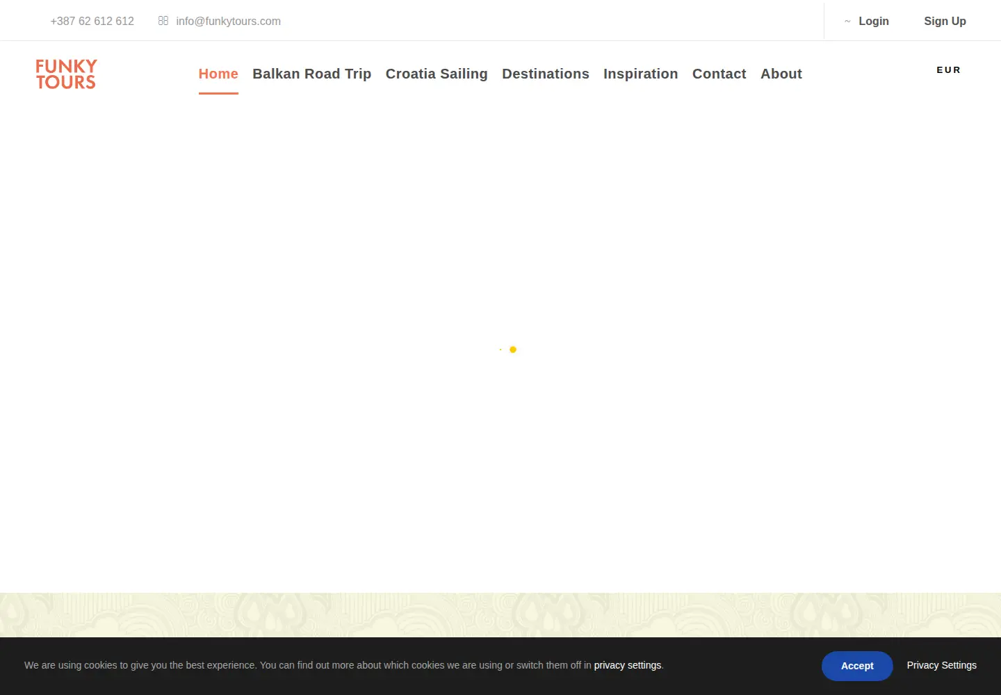 Screenshot of sarajevofunkytours.com