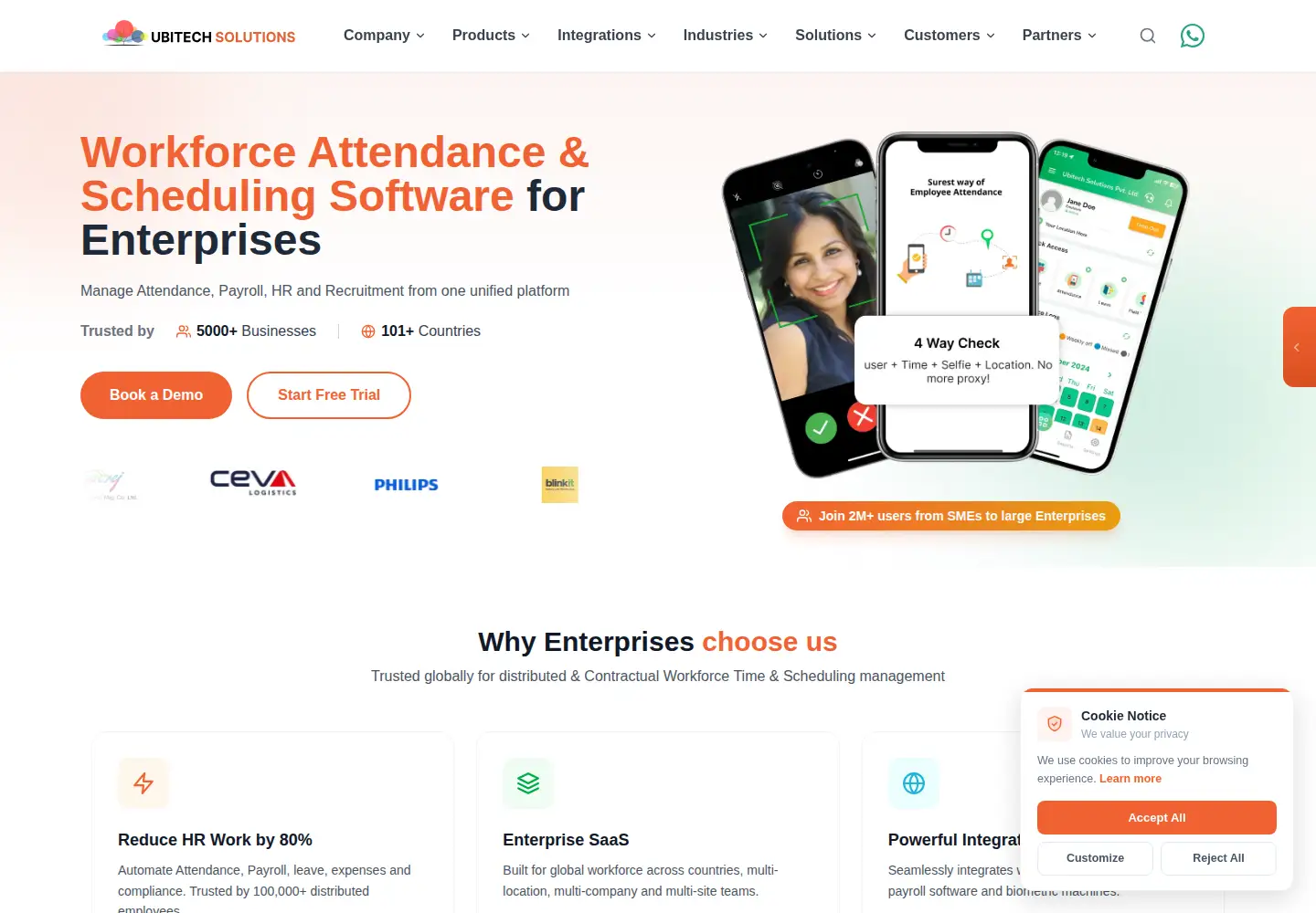 Captured homepage of ubitechsolutions.com in the current scan