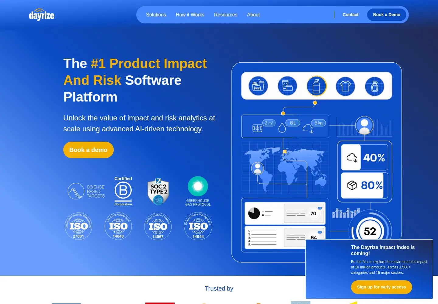 Screenshot of dayrize.io