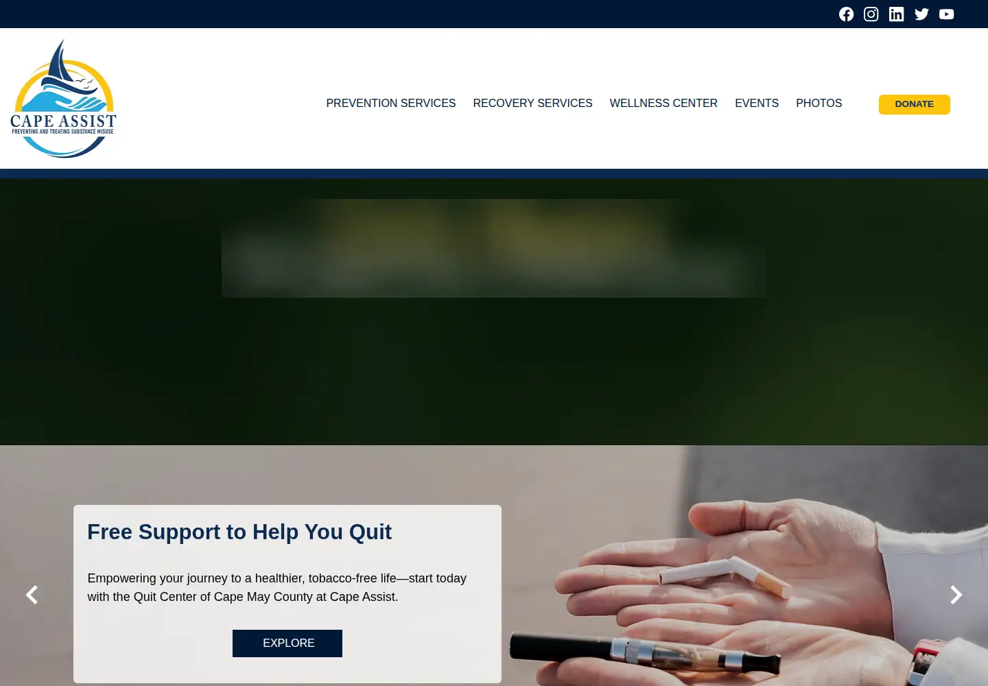Screenshot of capeassist.org