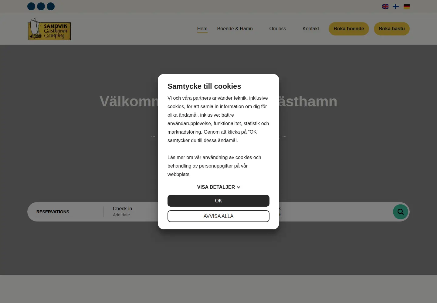 Screenshot of sandvik.ax