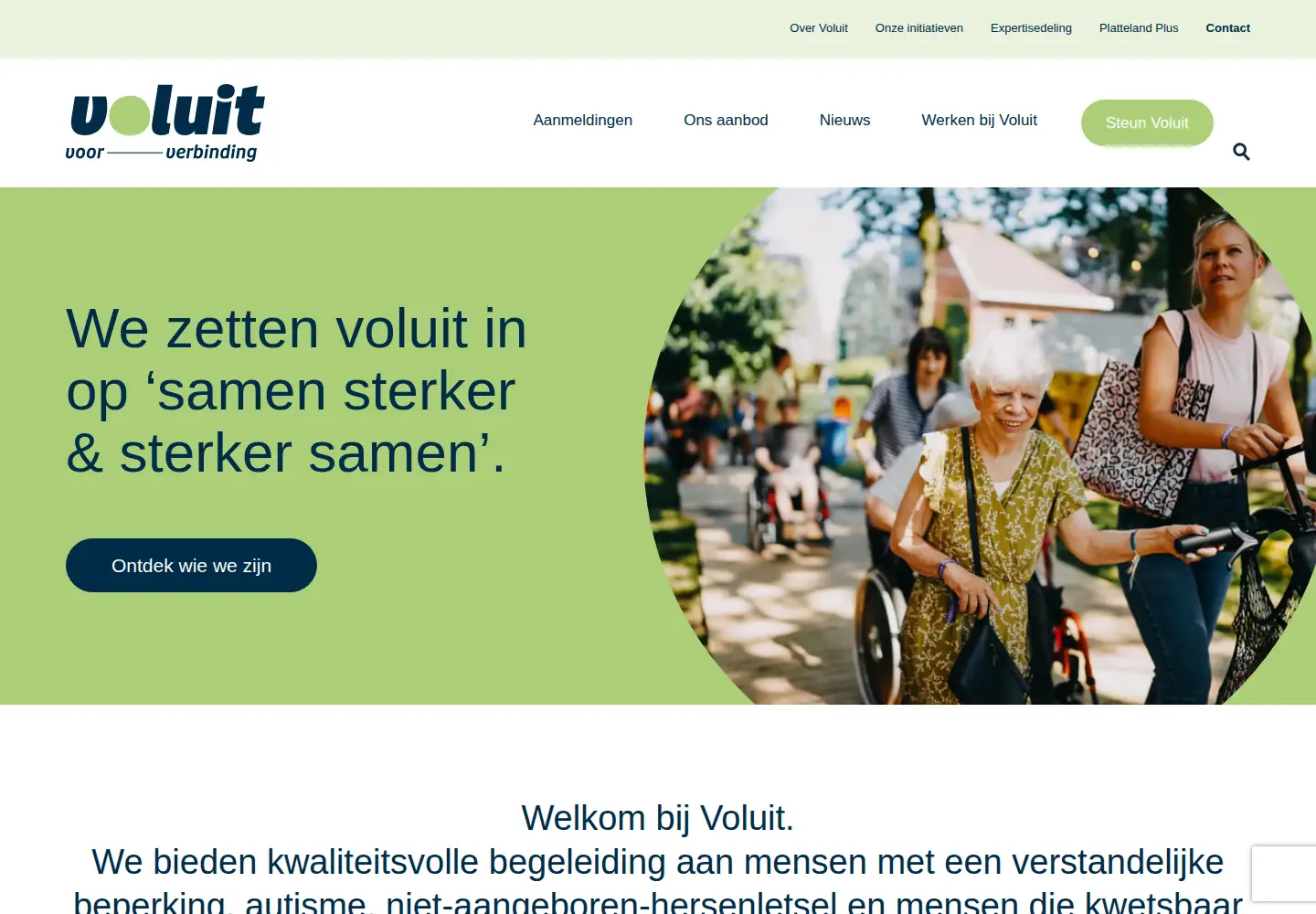 Screenshot of voluit.be