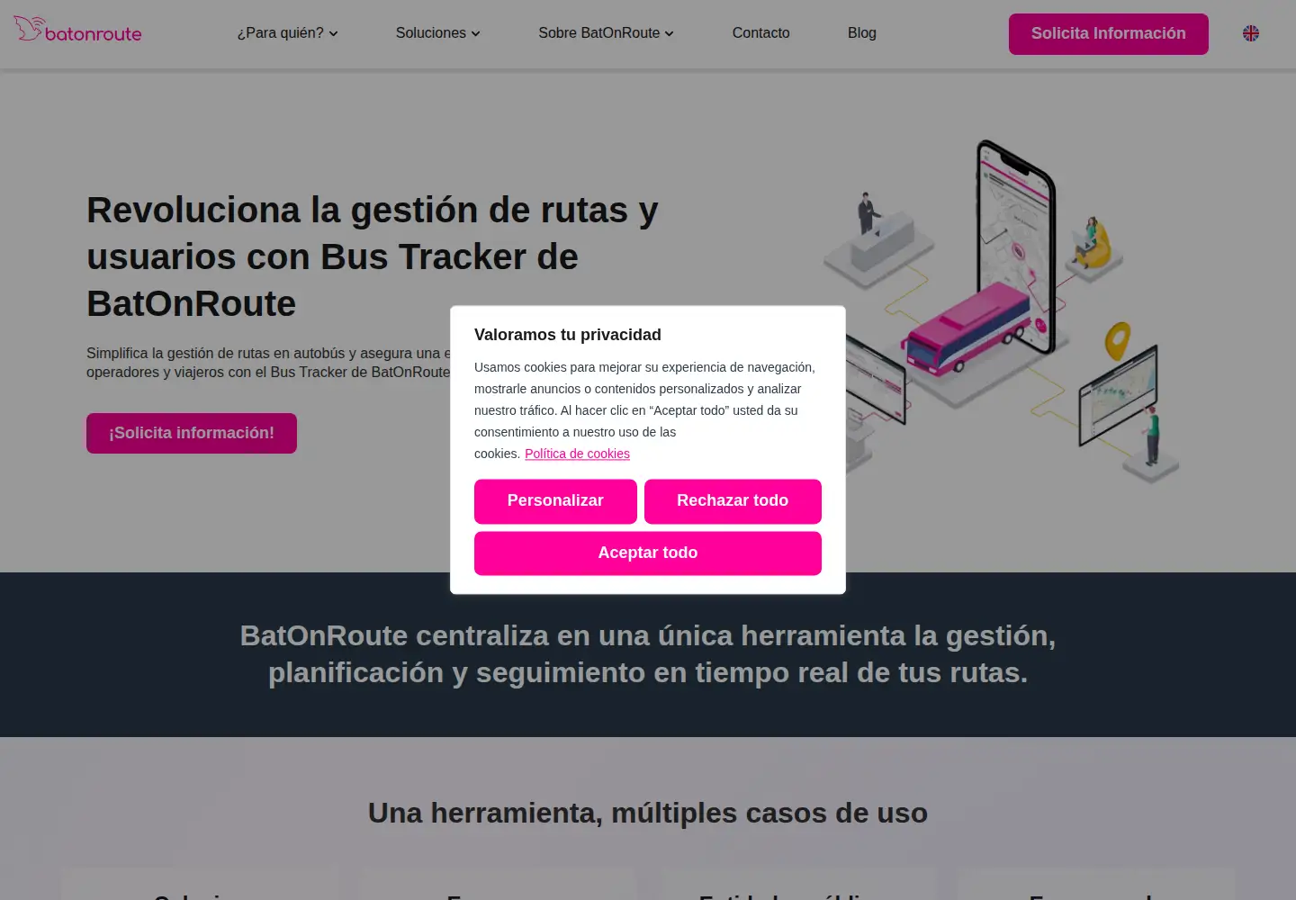 Screenshot of batonroute.com