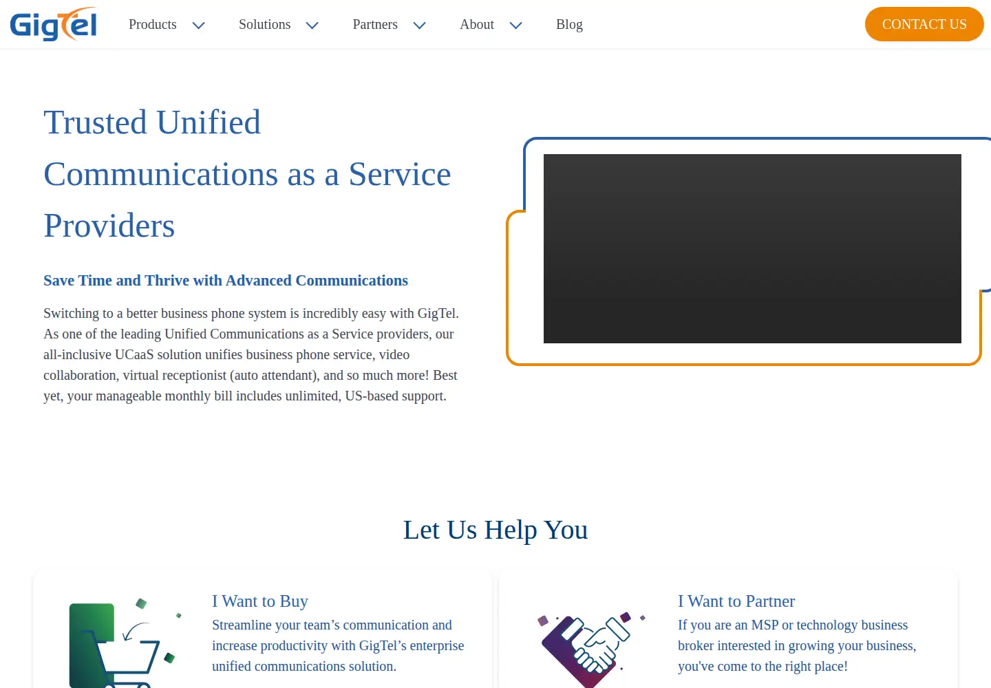 Screenshot of gigtel.com