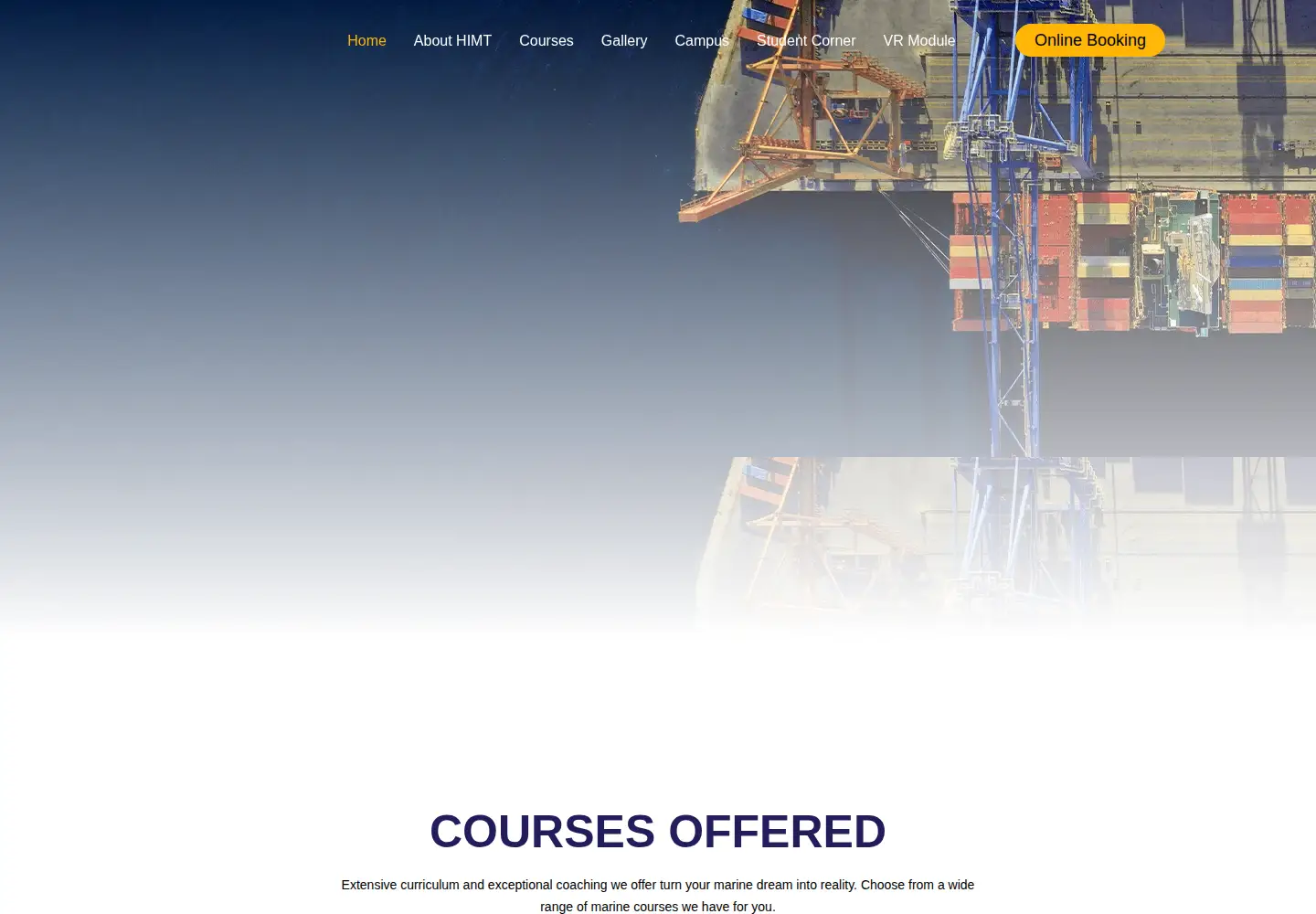 Screenshot of himtmarine.com