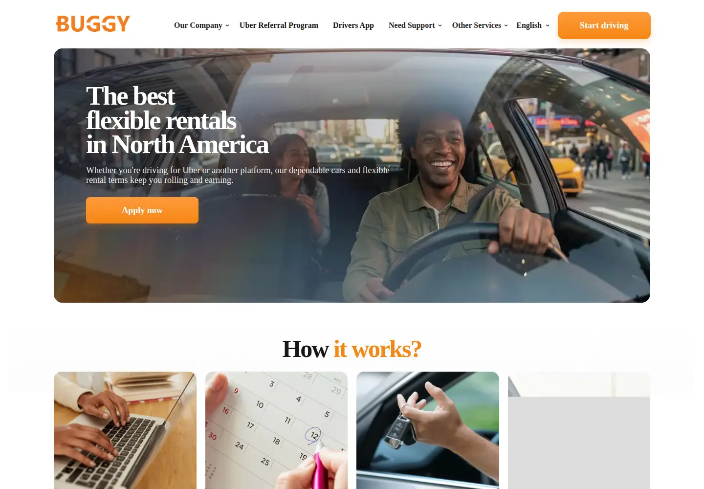 Screenshot of joinbuggy.com