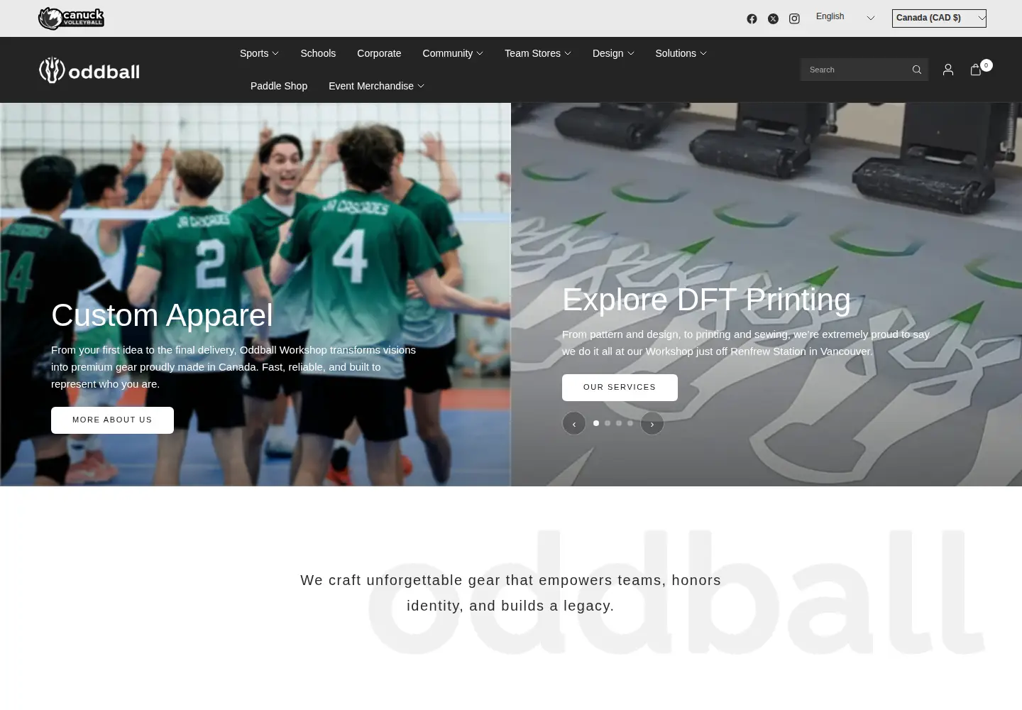 Screenshot of oddballworkshop.com
