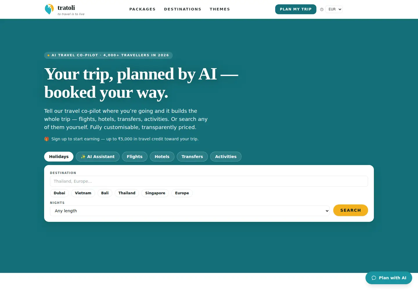 Screenshot of tratoli.com