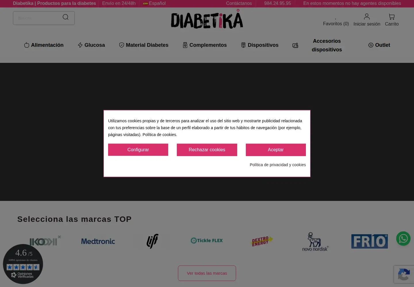 Screenshot of diabetika.es