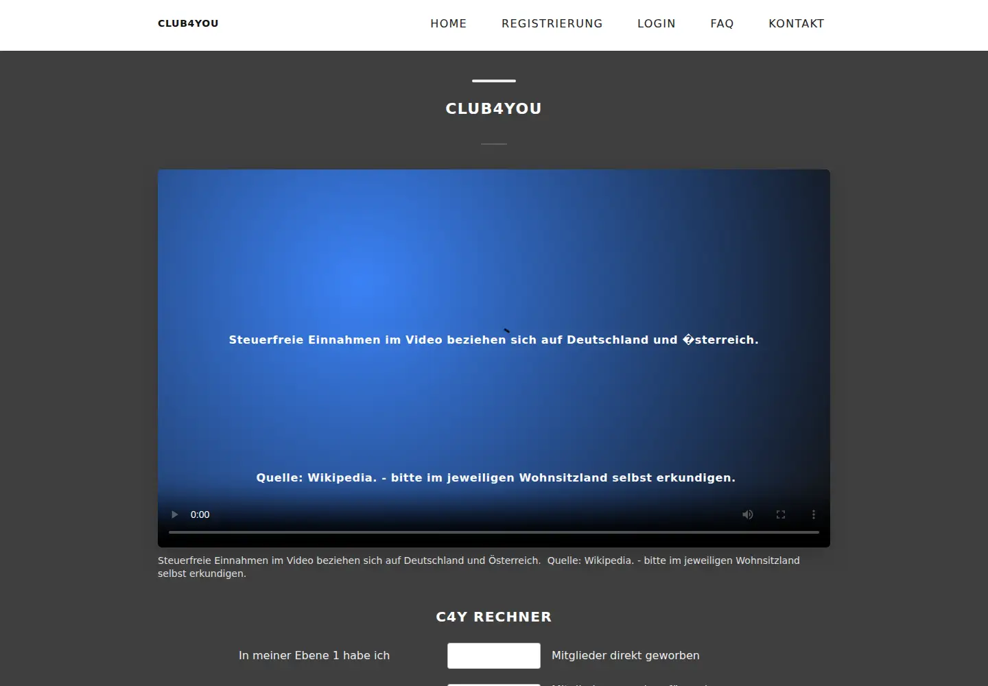 Screenshot of club4you.net