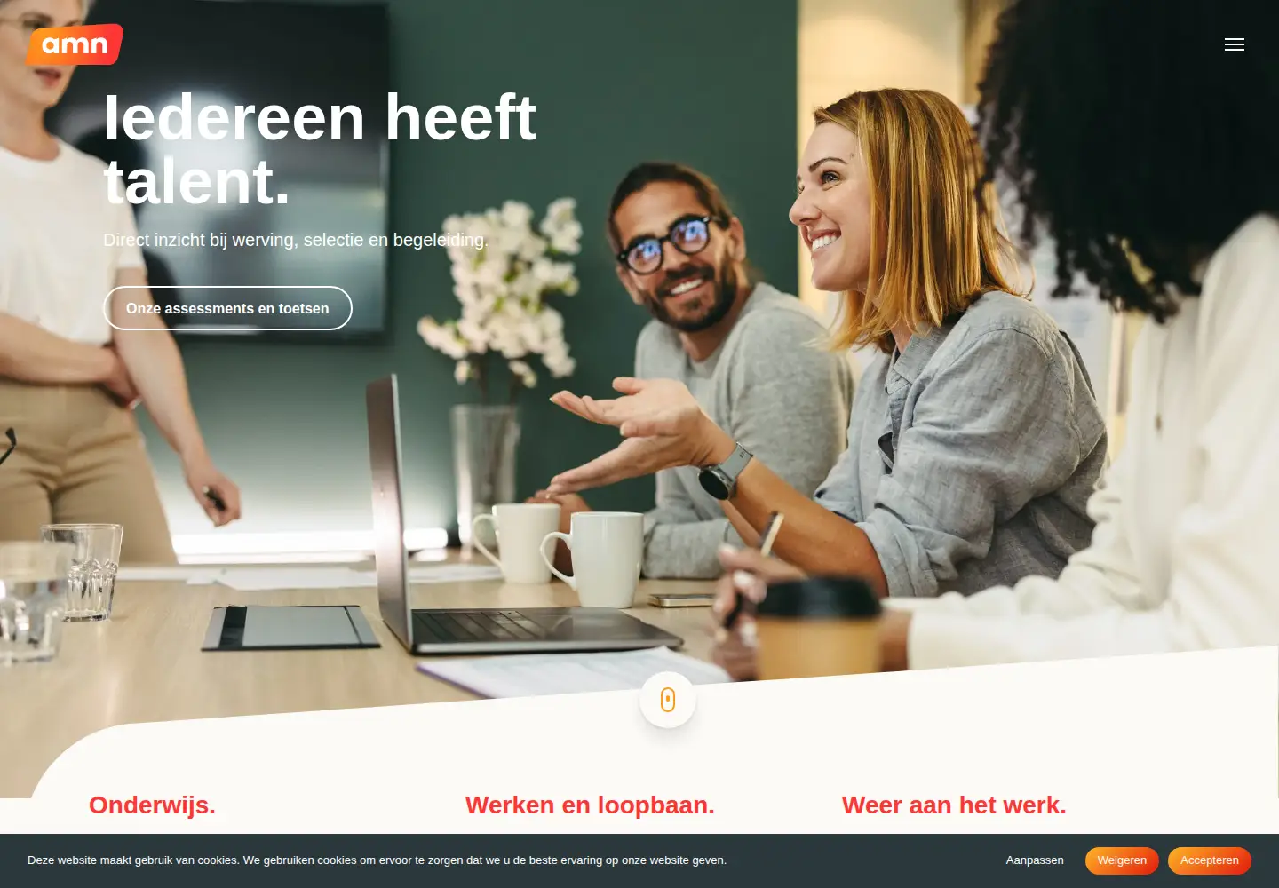 Screenshot of amn.nl