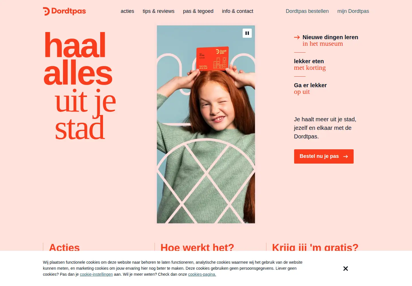 Captured homepage of dordtpas.nl in the current scan