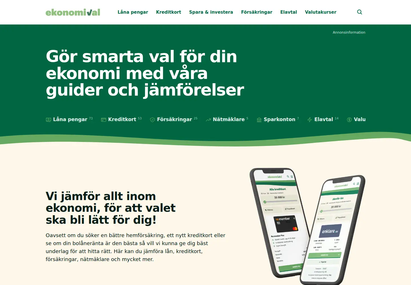 Screenshot of ekonomival.se