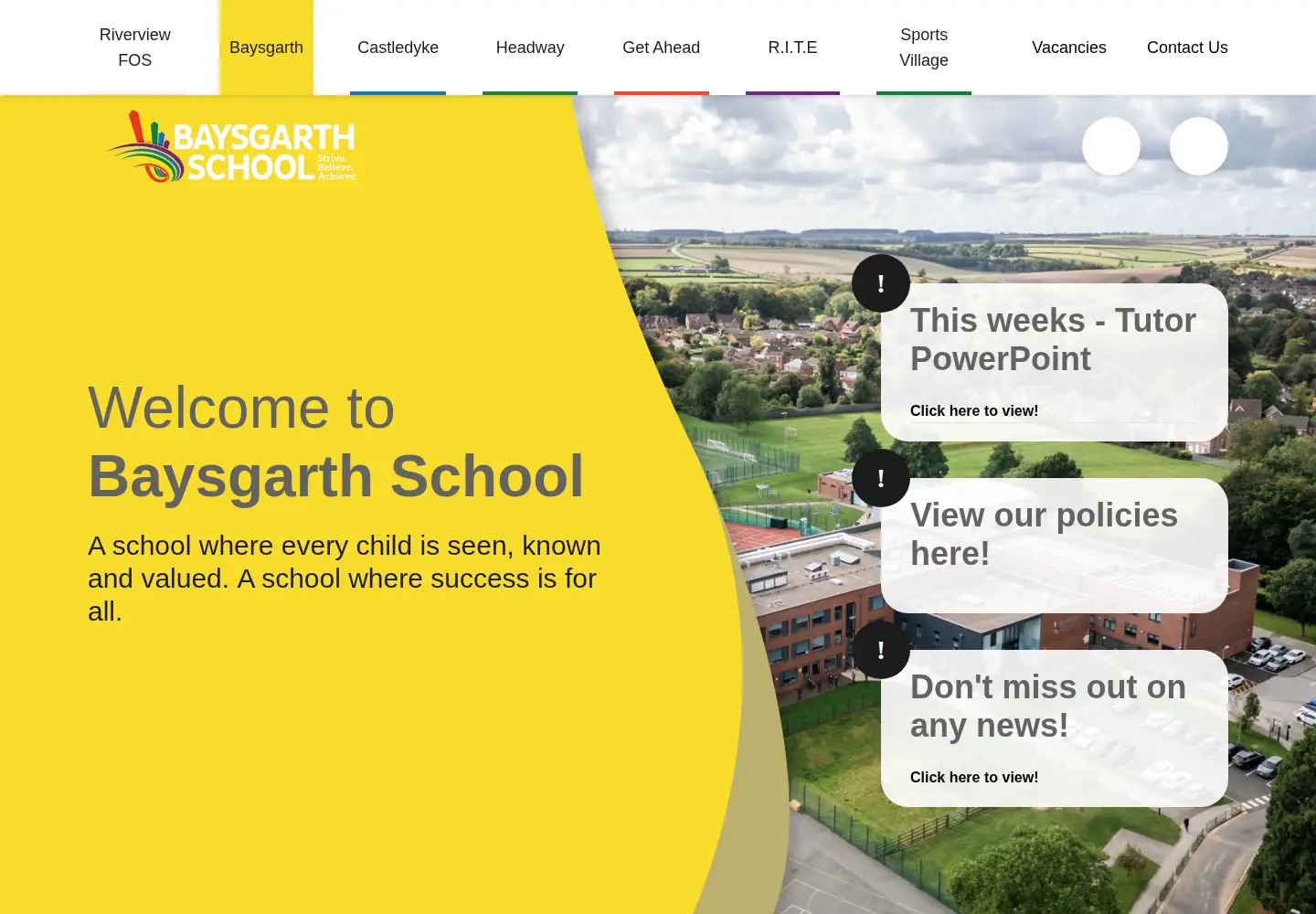 Screenshot of baysgarthschool.co.uk