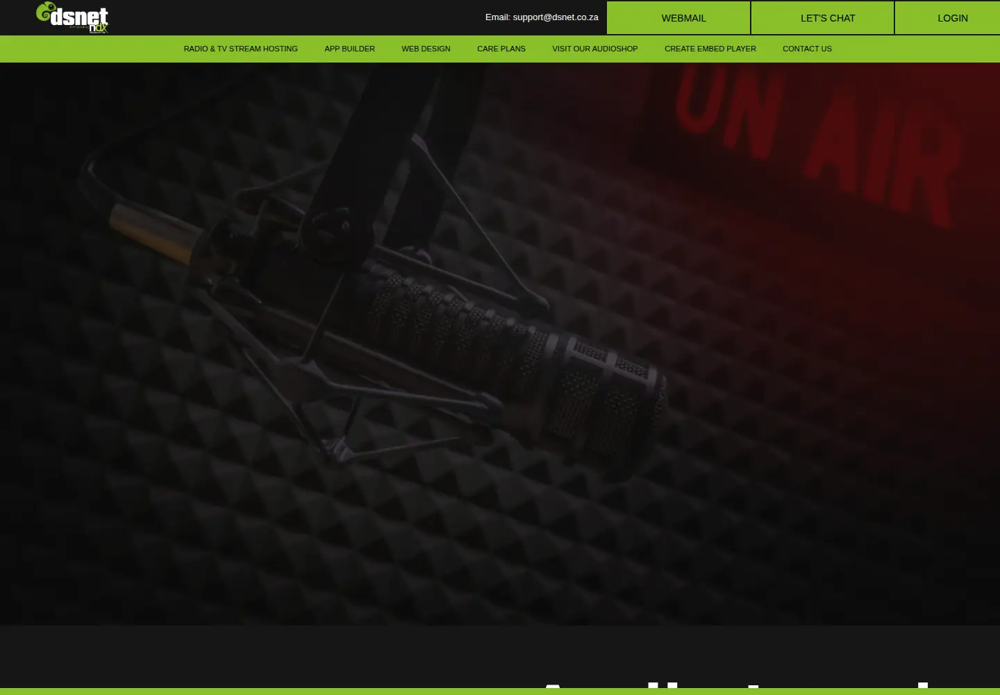 Screenshot of dsnet.co.za