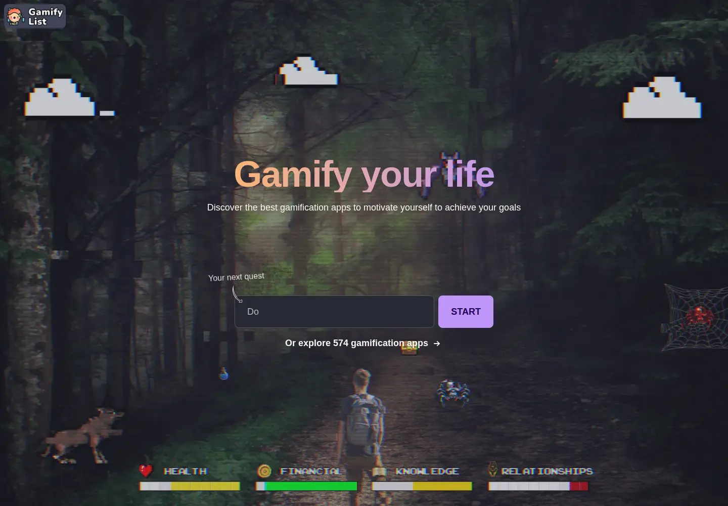 Screenshot of gamifylist.com