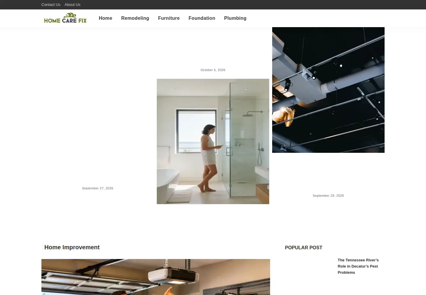 Captured homepage of homecarefix.com in the current scan