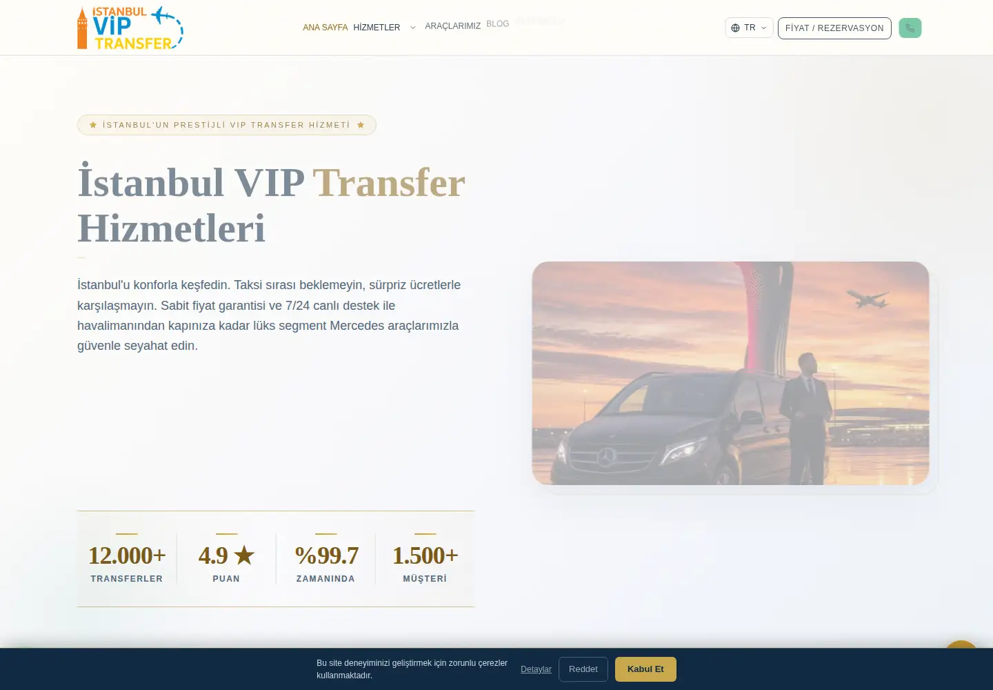 Captured homepage of istanbulviptransfer.com in the current scan
