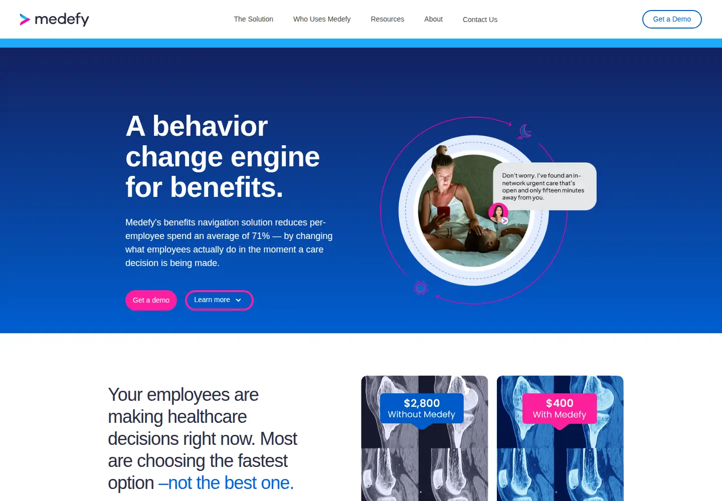 Screenshot of medefy.com