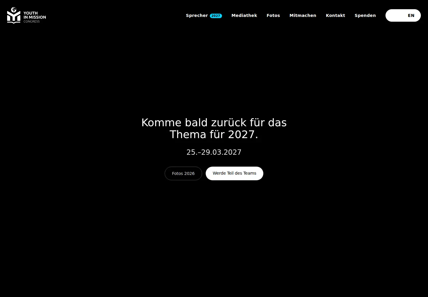 Captured homepage of yimc.de in the current scan