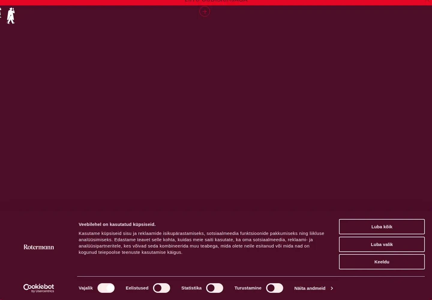 Captured homepage of rotermann.ee in the current scan