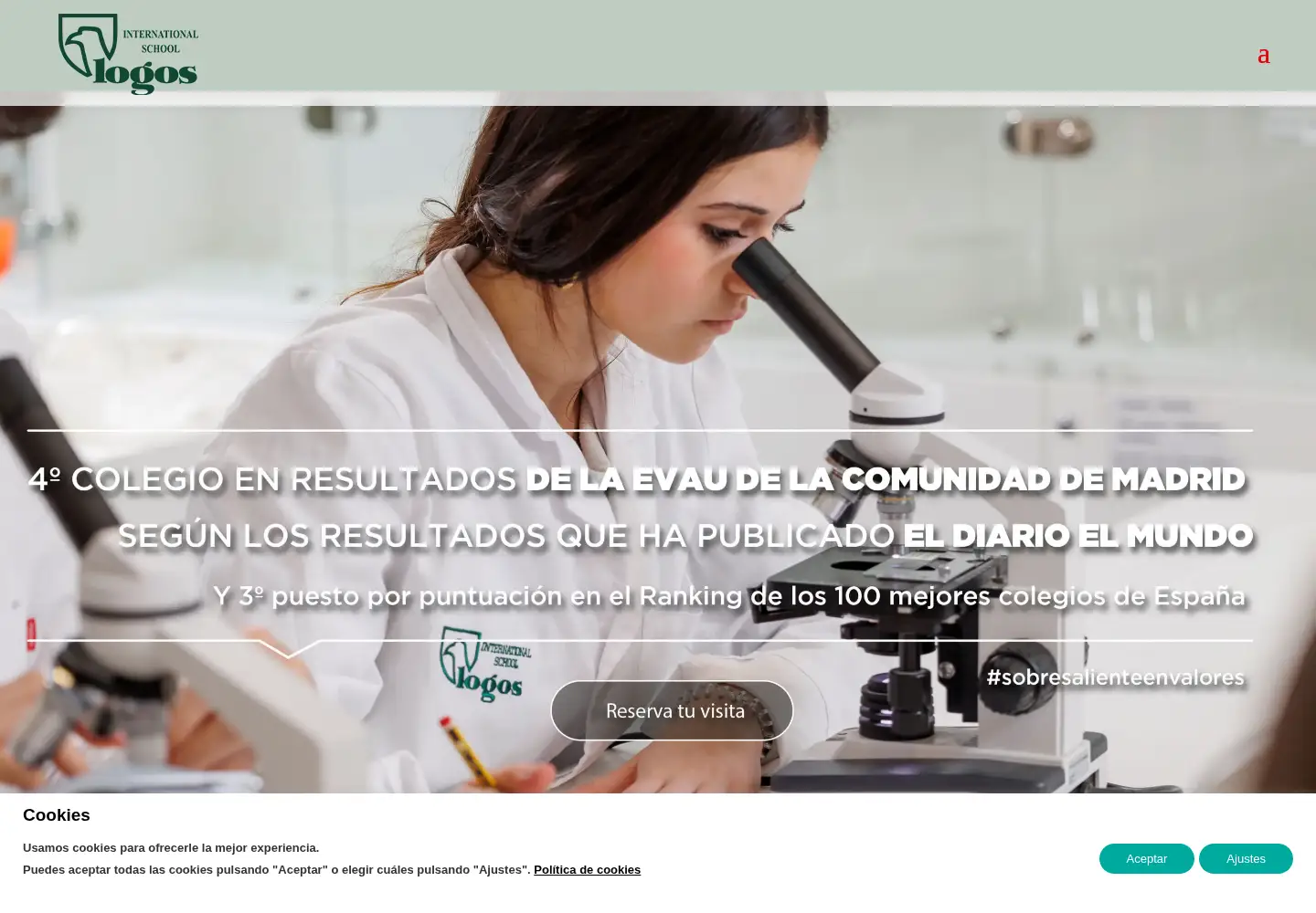 Captured homepage of logosinternationalschool.es in the current scan