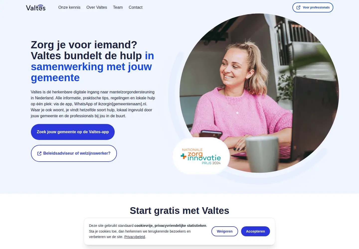 Screenshot of valtes.eu