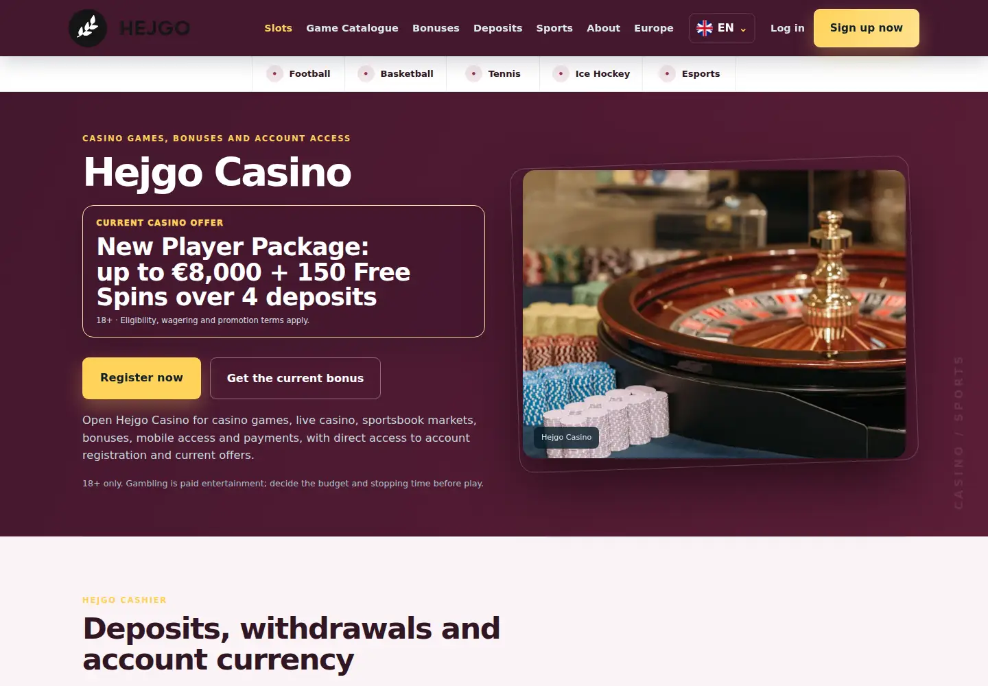 Screenshot of hejgo.eu