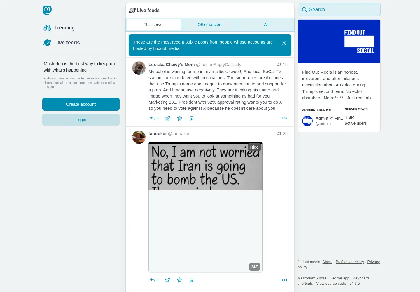 Screenshot of findout.media