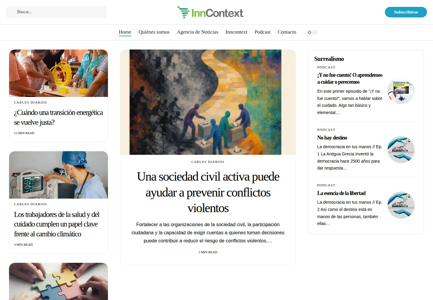 Screenshot of inncontext.net