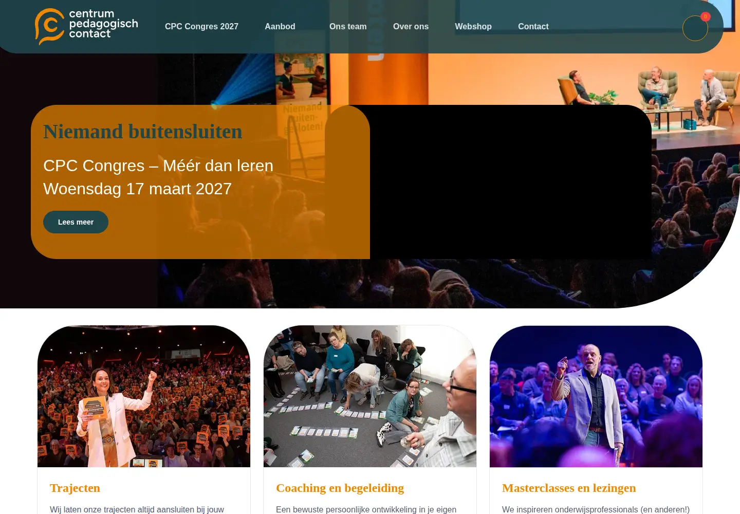 Screenshot of centrumpedagogischcontact.nl