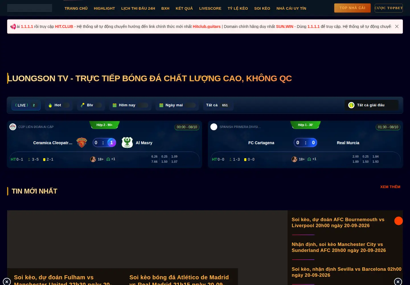 Screenshot of luongson.now
