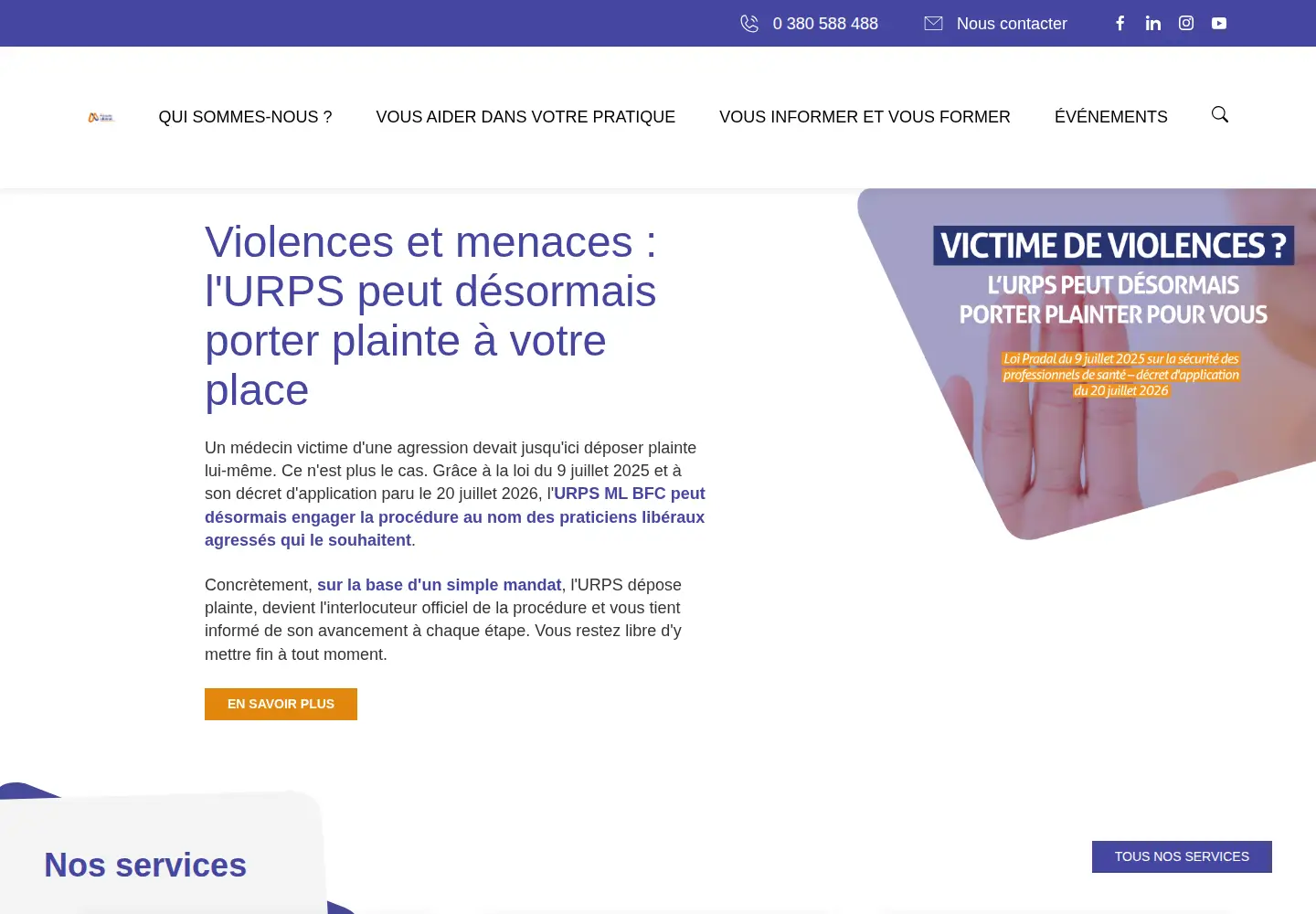Screenshot of urps-ml-bfc.org
